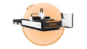 افتح آلة قطع الليزر الألياف مع طاولة التبادل XT-E1530