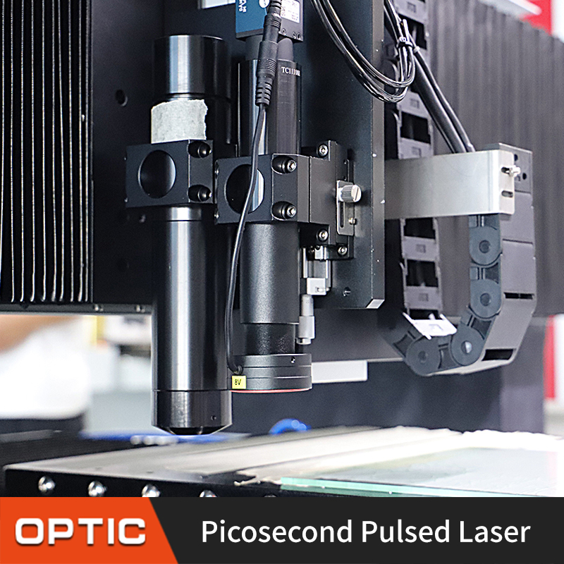 آلة قطع الزجاج بالليزر لعدسة المشاهدة آلة النقش الأوتوماتيكية بالليزر CNC بالليزر الجديدة Picosecond